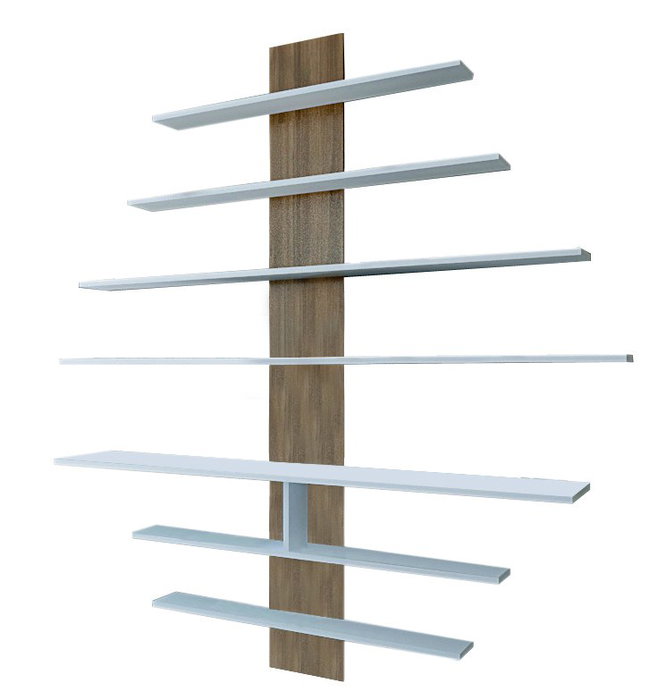 Hanah Home Mueble para TV Blanco y Nogal Hanah Home Mueble para TV Blanco y Nogal